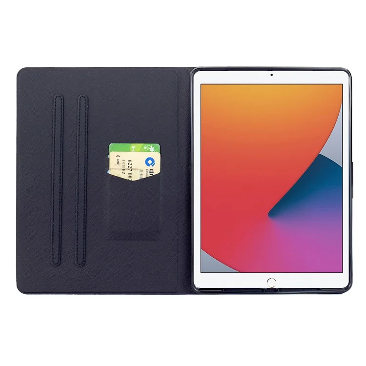 Чехол-подставка для iPad 10.2 (2020) / (2019) / Air 10.5 дюйма (2019) с рисунком, кожаный чехол с функцией автоматического включения/выключения - Собака