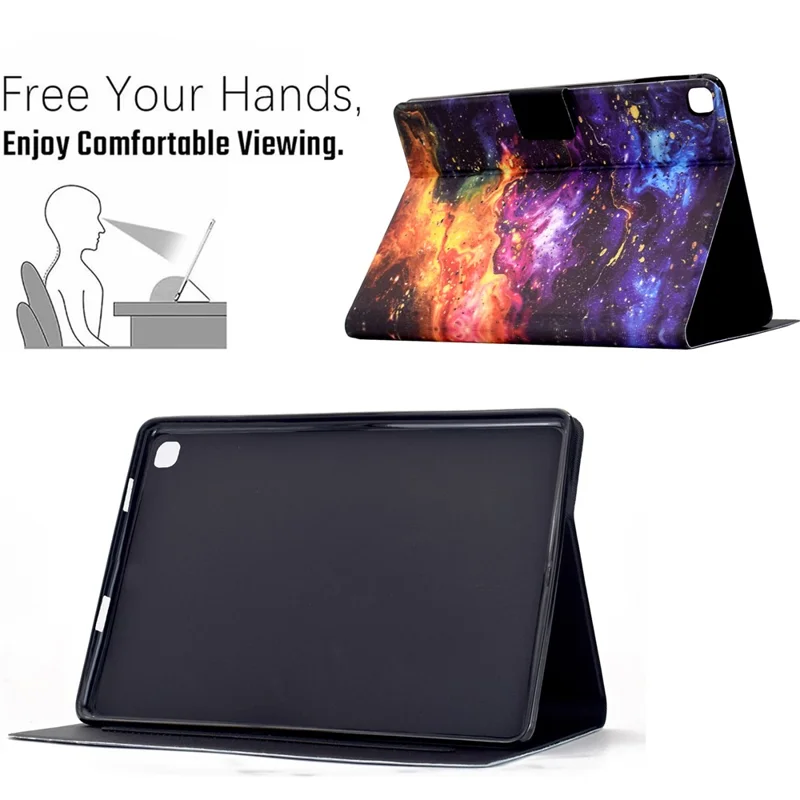 Stand Case for iPad 10.2 (2020) / (2019) / Air 10.5 inch (2019) Pattern Printing Tablet Leather Cover with Auto Wake / Sleep - Nebula