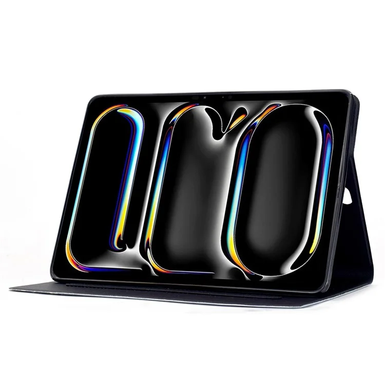 Capa para iPad Pro 11 (2024) com Suporte, Estampa de Padrão, Capa de Couro com Ativação/Desativação Automática - Cachorro