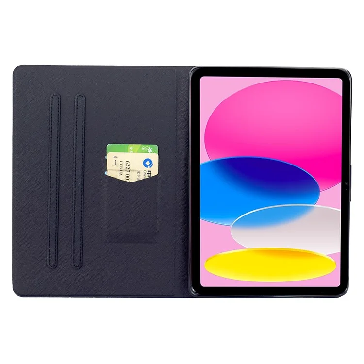 Cover per iPad (2025) / iPad 10.9 (2022) con Stampa a Fantasia, Custodia in Pelle con Accensione/Spegnimento Automatico - Cane