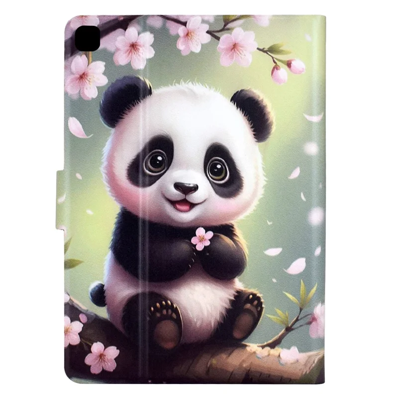 Stand Case for Samsung Galaxy Tab S6 Lite (2024)  /  (2022)  /  (2020) (SM-P610  /  615) Pattern Printing Tablet Leather Cover - Sakura Panda