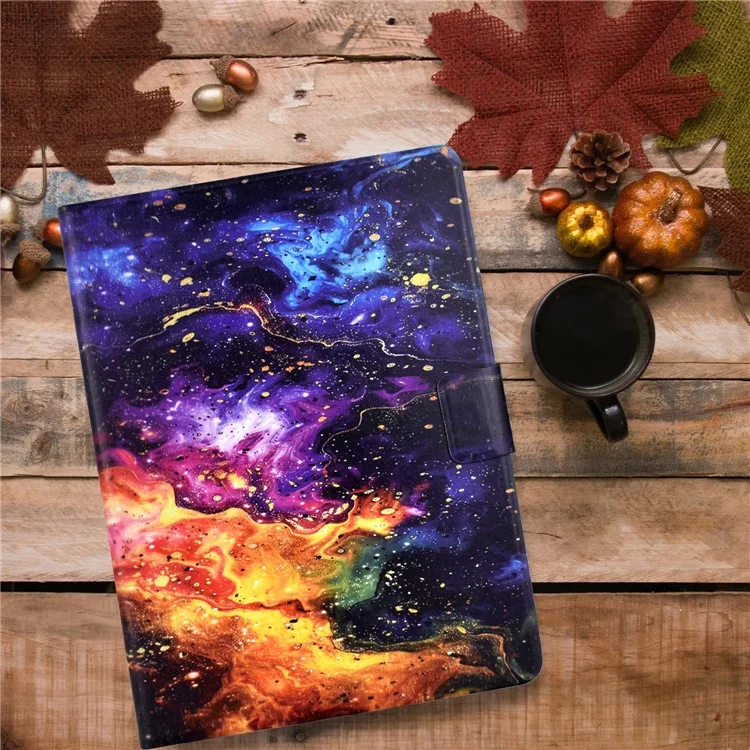 Stand Case for Lenovo Tab P11 Gen 2 TB-350 Pattern Printing Tablet Leather Cover with Auto Wake / Sleep - Nebula
