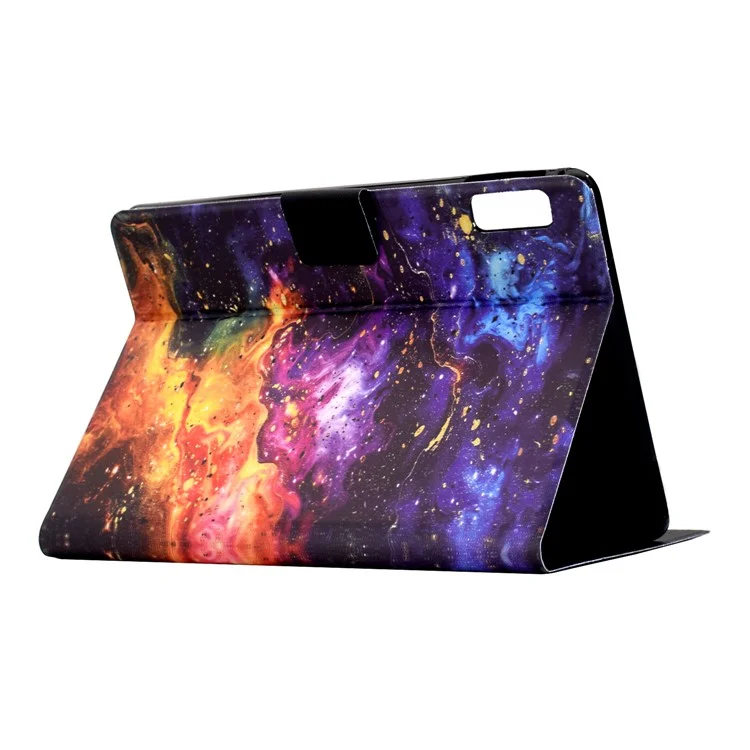 Stand Case for Lenovo Tab P11 Gen 2 TB-350 Pattern Printing Tablet Leather Cover with Auto Wake / Sleep - Nebula