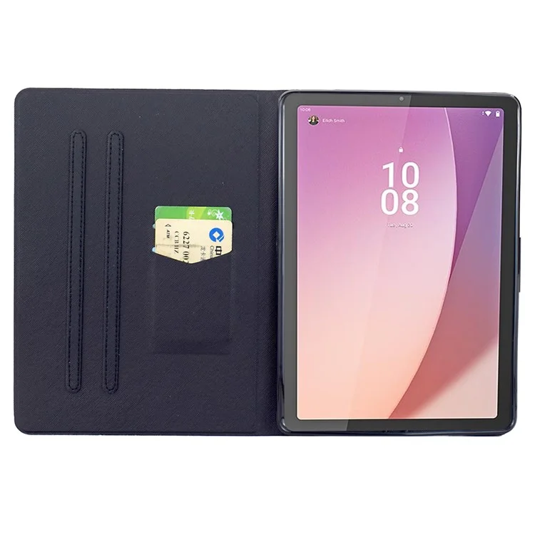Cover per Lenovo Tab M9 TB-310FU con Supporto - Design con Stampa Fantasia, Custodia in Pelle con Accensione/Spegnimento Automatico - Nebula