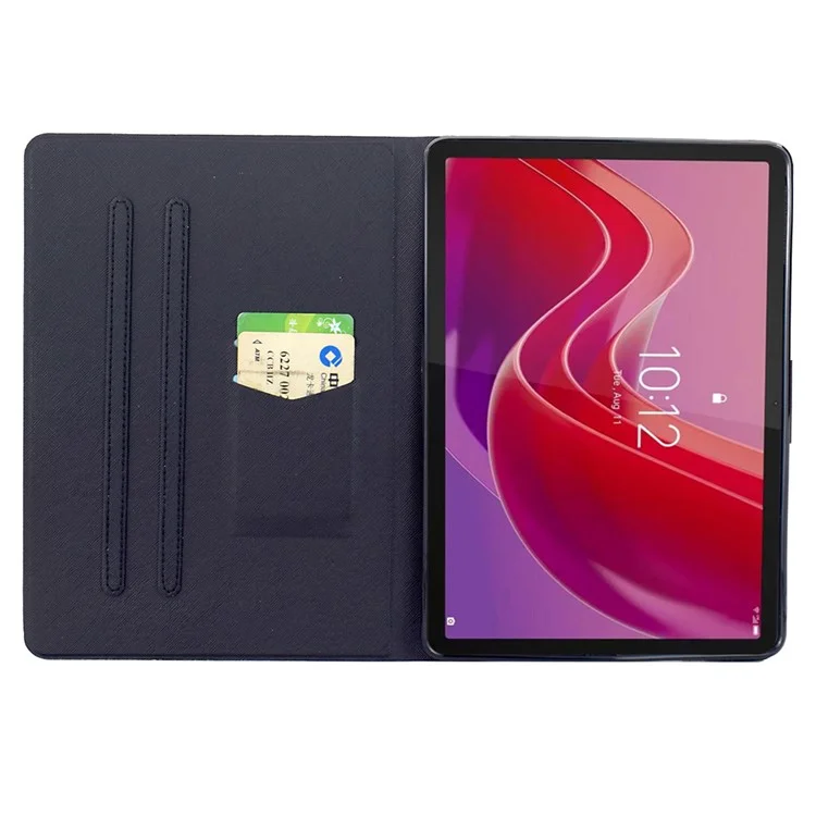 Чехол для Lenovo Tab M11 / Xiaoxin Pad 11 2024 с подставкой, с рисунком, кожаный, с функцией автоматического включения/выключения - Туманность