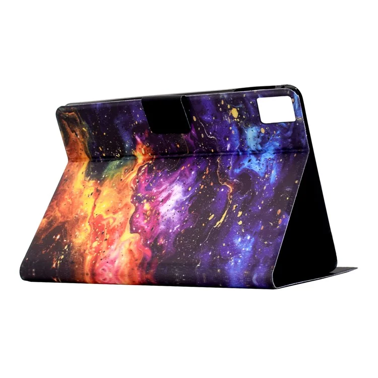 Чехол для Lenovo Tab M11 / Xiaoxin Pad 11 2024 с подставкой, с рисунком, кожаный, с функцией автоматического включения/выключения - Туманность