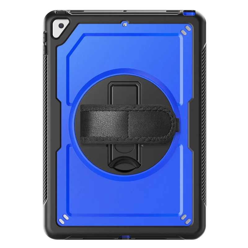 Tablet Case For iPad 10.2 (2021)  /  (2020)  /  (2019)  /  Air 10.5 inch (2019)  /  Pro 10.5-inch (2017) PC + TPE Cover with Shoulder Strap - Dark Blue