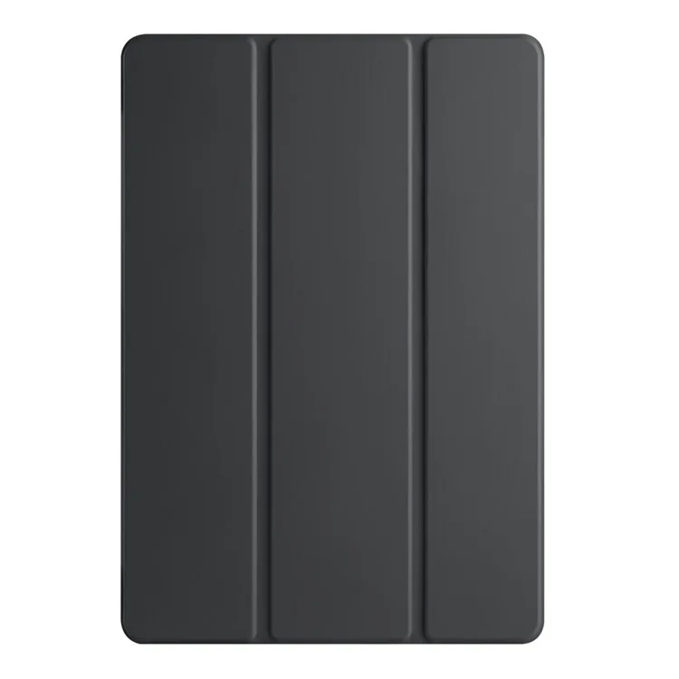 For Honor Pad 9 Case Tri-Fold Stand Leather + TPU + Acrylic Clear Back Tablet Cover - Black