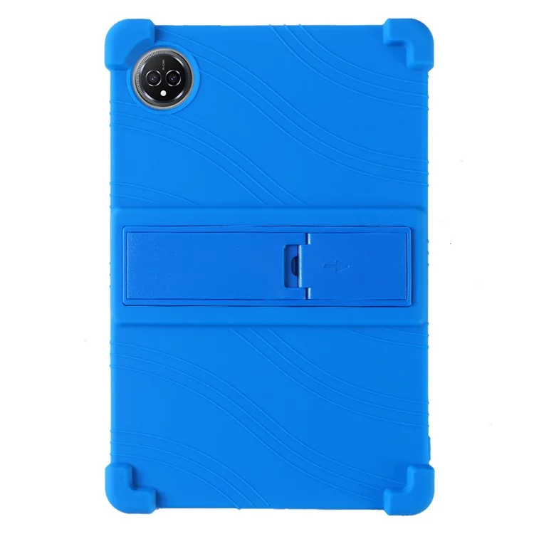For Teclast M50 Plus / BMAX Maxpad I10 Plus Silicone Case with Kickstand Rugged Protective Cover - Dark Blue