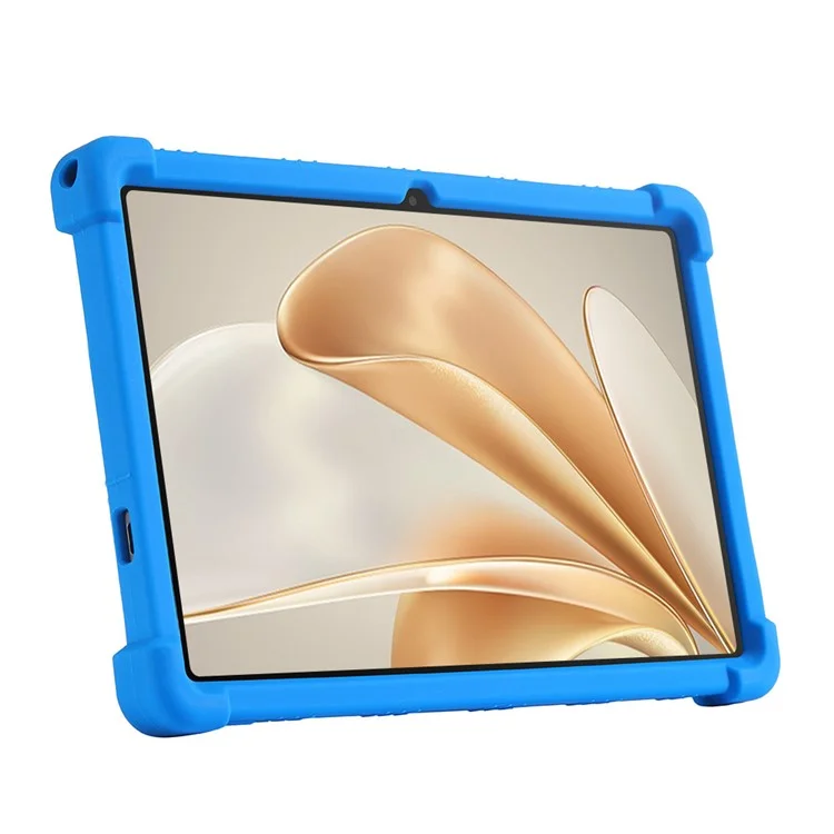 For Teclast M50 Plus / BMAX Maxpad I10 Plus Silicone Case with Kickstand Rugged Protective Cover - Dark Blue