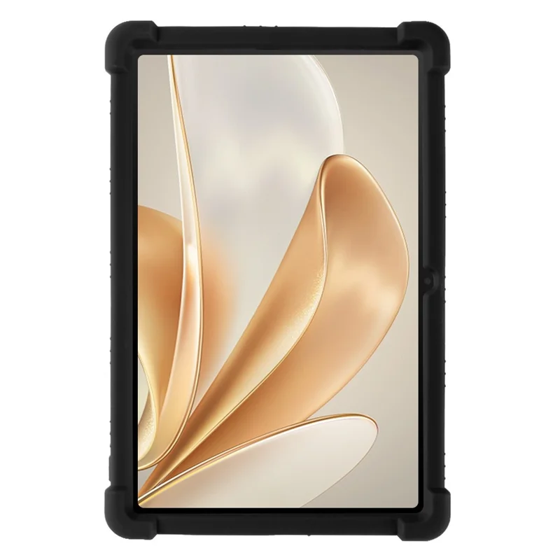 For Teclast M50 Plus / BMAX MaxPad I10 Plus Silicone Case with Kickstand Rugged Protective Cover - Black