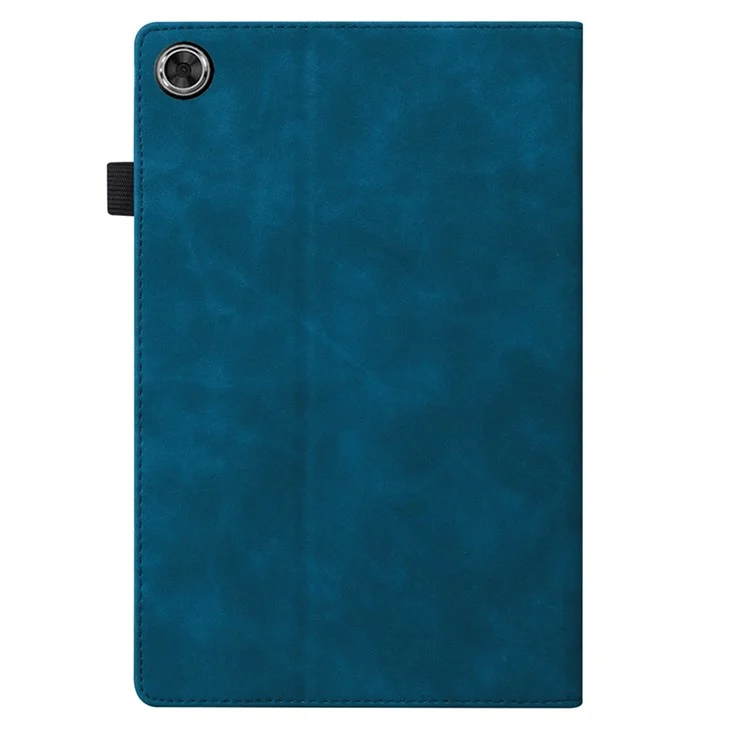 Für Lenovo Tab K10C / Tab E10C Hülle PU-Leder Schutzhülle Tablet-Cover mit Kartenhalter - Blau