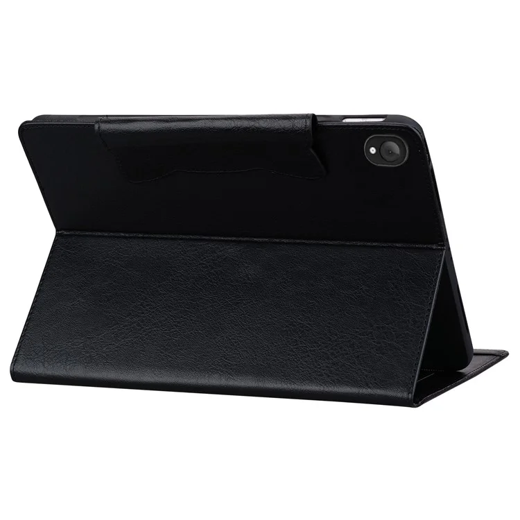 Cover in pelle con chiusura a fibbia a gatto per Lenovo Tab K10C / E10C - Nero con supporto protettivo