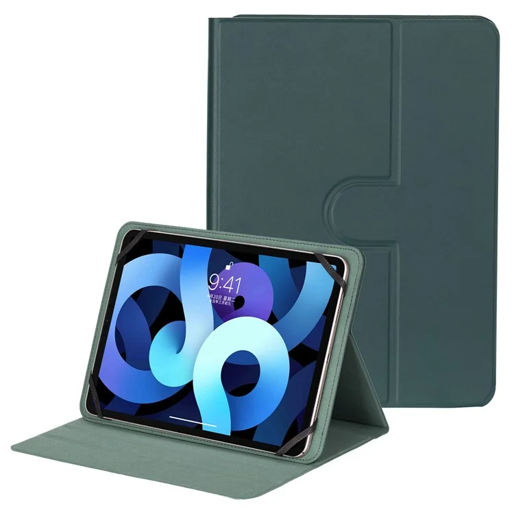 Capa Universal para Tablet de 7 - 8 Polegadas com Suporte Ajustável, Proteção Antichoque em Couro e Silicone - Verde
