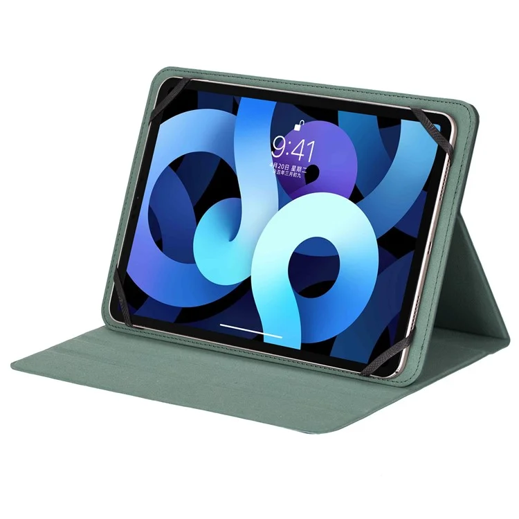 Capa Universal para Tablet de 7 - 8 Polegadas com Suporte Ajustável, Proteção Antichoque em Couro e Silicone - Verde