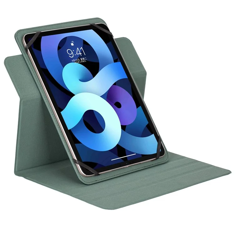 Capa Universal para Tablet de 7 - 8 Polegadas com Suporte Ajustável, Proteção Antichoque em Couro e Silicone - Verde