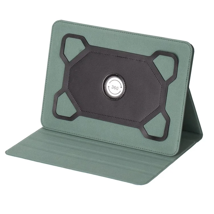 Capa Universal para Tablet de 7 - 8 Polegadas com Suporte Ajustável, Proteção Antichoque em Couro e Silicone - Verde