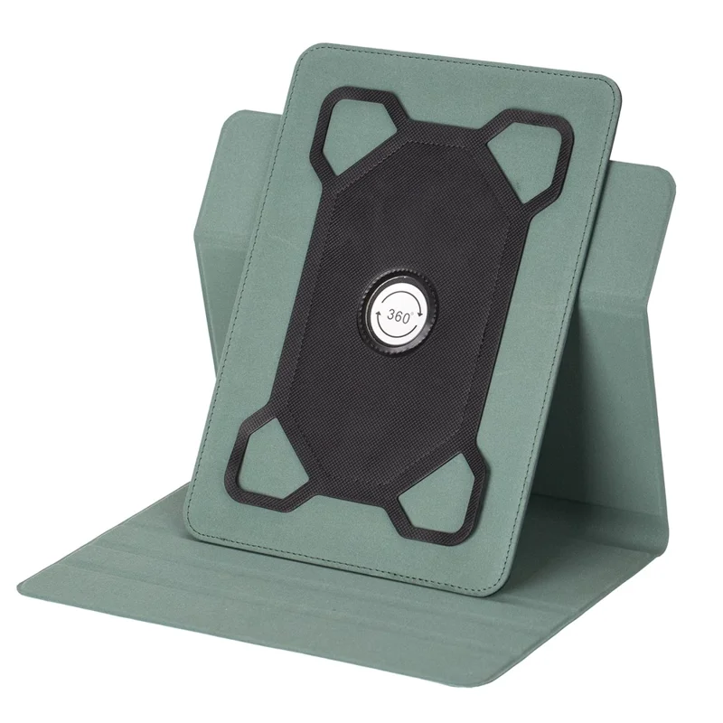 Capa Universal para Tablet de 7 - 8 Polegadas com Suporte Ajustável, Proteção Antichoque em Couro e Silicone - Verde