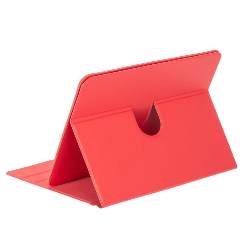 Til 7-8 tommer universal tablet ombæring beskyttelsesdæksel PU læder stand folio ombæring - Rød