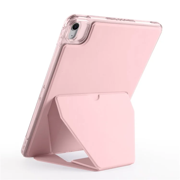 Capa de Tablet para iPad Air 11 (2025) / (2024) / Air (2022) / (2020) / Pro 11 (2022) / (2020) / (2018) TPU Couro PU com Suporte - Rosa