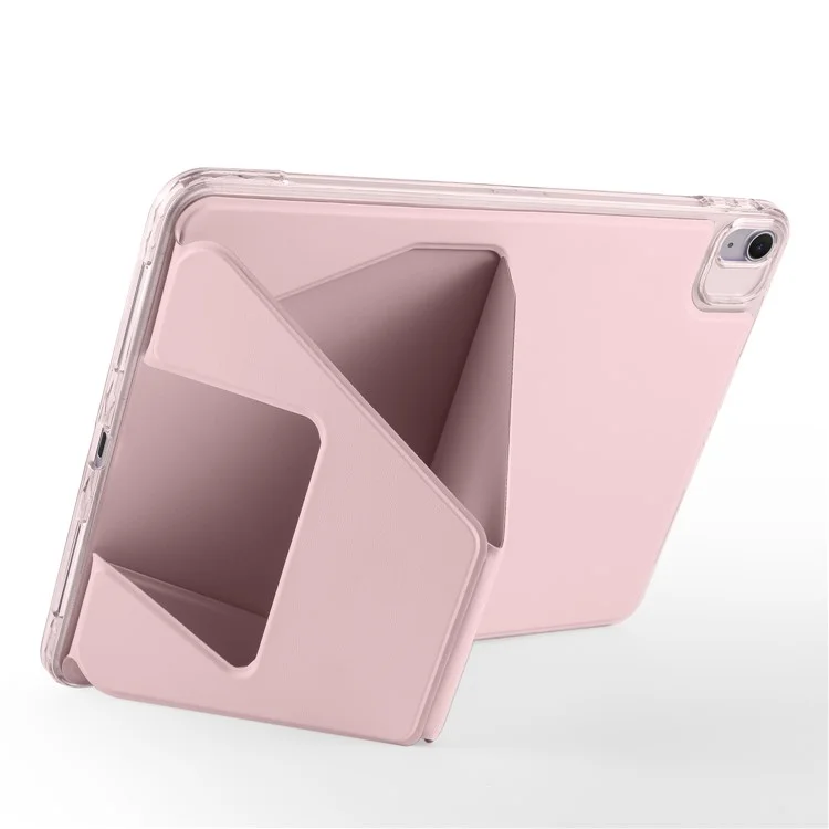 Capa de Tablet para iPad Air 11 (2025) / (2024) / Air (2022) / (2020) / Pro 11 (2022) / (2020) / (2018) TPU Couro PU com Suporte - Rosa