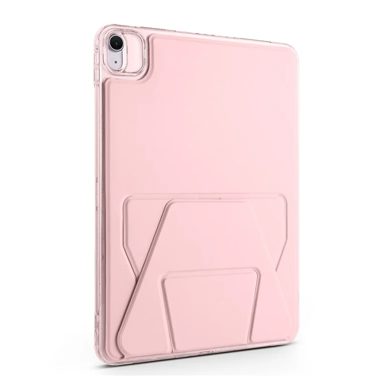 Capa de Tablet para iPad Air 11 (2025) / (2024) / Air (2022) / (2020) / Pro 11 (2022) / (2020) / (2018) TPU Couro PU com Suporte - Rosa