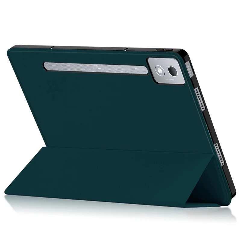 For Lenovo Idea Tab Pro / Xiaoxin Pad Pro 12.7 (2025) Case PU Leather TPU Back Trifold Stand Tablet Cover - Green