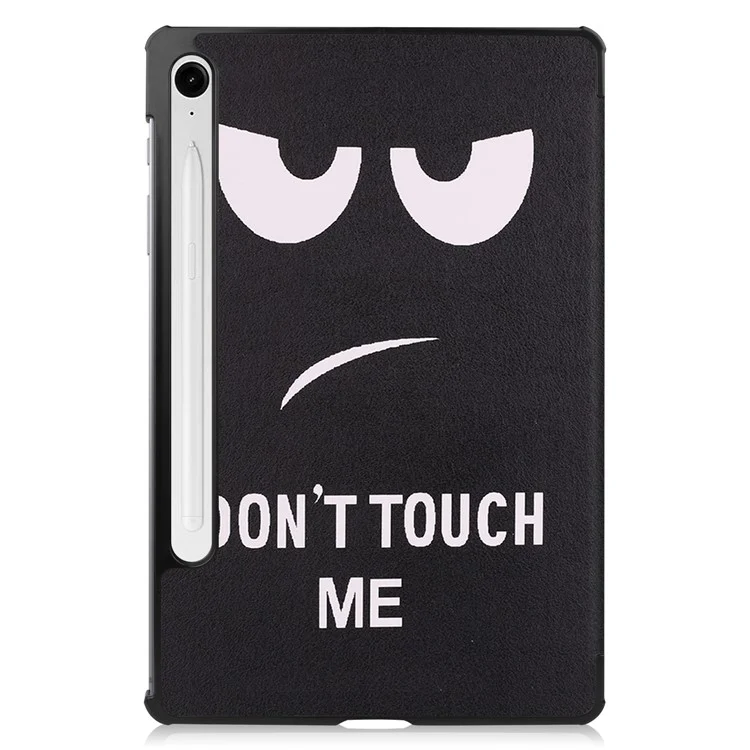 Cover per Samsung Galaxy Tab S10 FE con Stampa a Fantasia, Supporto in Pelle - Non Toccarmi