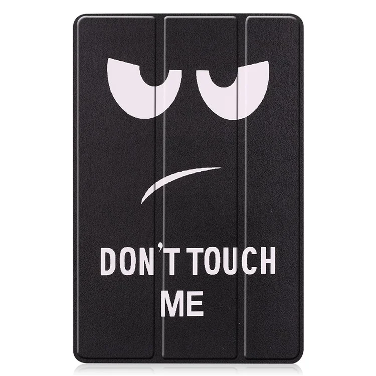 Cover per Samsung Galaxy Tab S10 FE con Stampa a Fantasia, Supporto in Pelle - Non Toccarmi