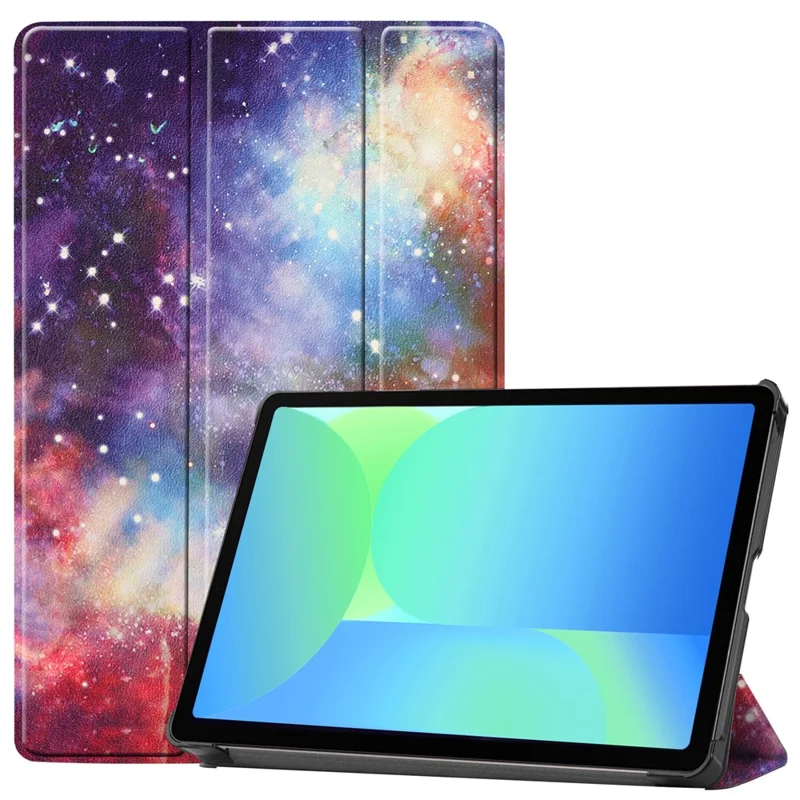 For Samsung Galaxy Tab S10 Lite / S10 FE / S9 FE Case Pattern Print Leather Stand Tablet Cover - Galaxy