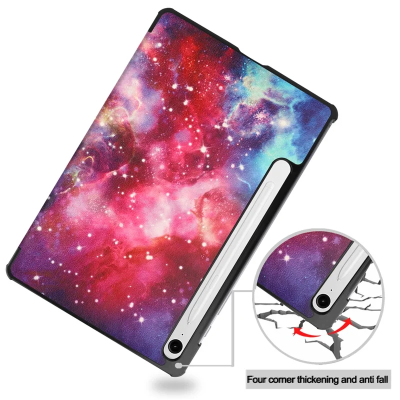 For Samsung Galaxy Tab S10 Lite / S10 FE / S9 FE Case Pattern Print Leather Stand Tablet Cover - Galaxy