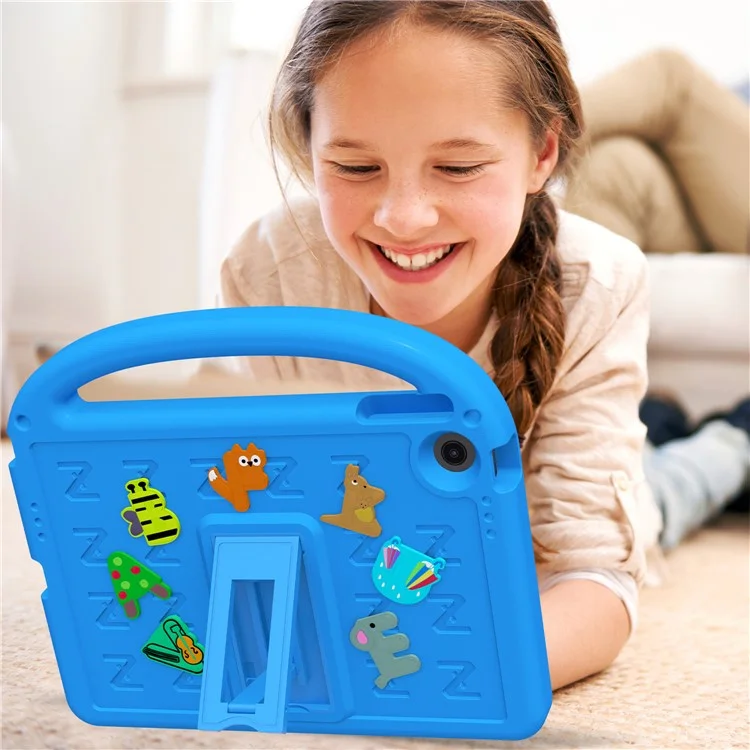 Funda para Lenovo Tab 10.1 (2025) TB-311XU / Tab TB311FU con Soporte, Carcasa de EVA + PC con Correa para el Hombro - Azul