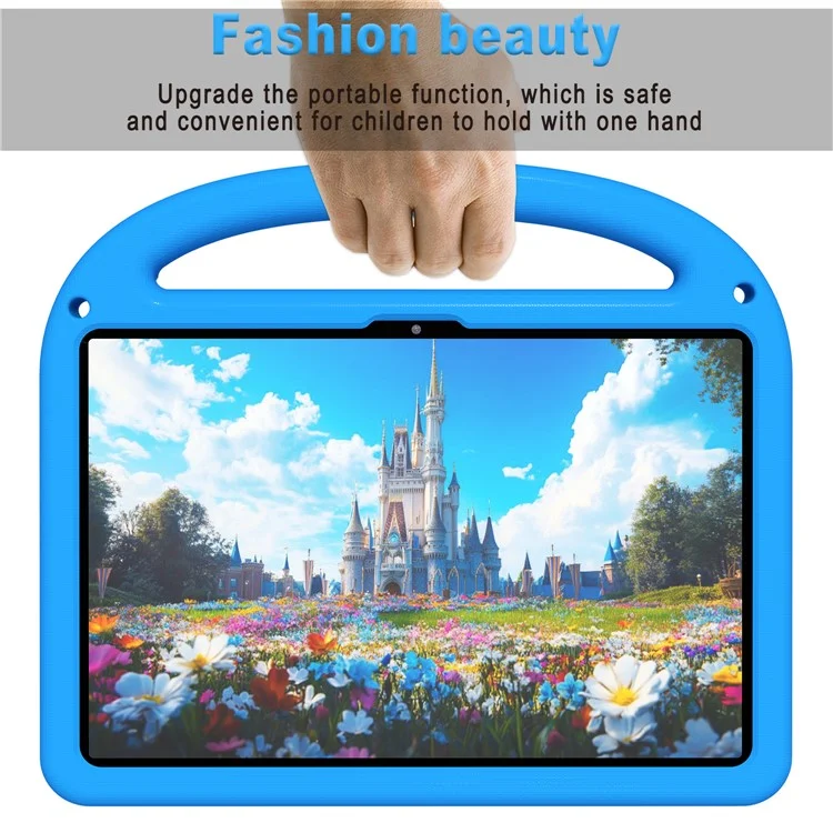 Funda para Lenovo Tab 10.1 (2025) TB-311XU / Tab TB311FU con Soporte, Carcasa de EVA + PC con Correa para el Hombro - Azul