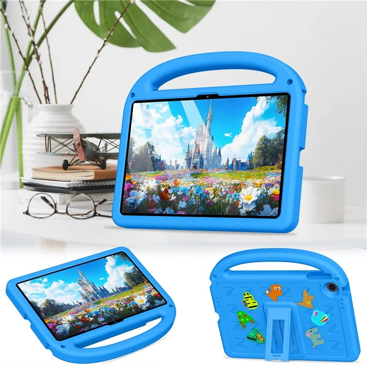 Funda para Lenovo Tab 10.1 (2025) TB-311XU / Tab TB311FU con Soporte, Carcasa de EVA + PC con Correa para el Hombro - Azul