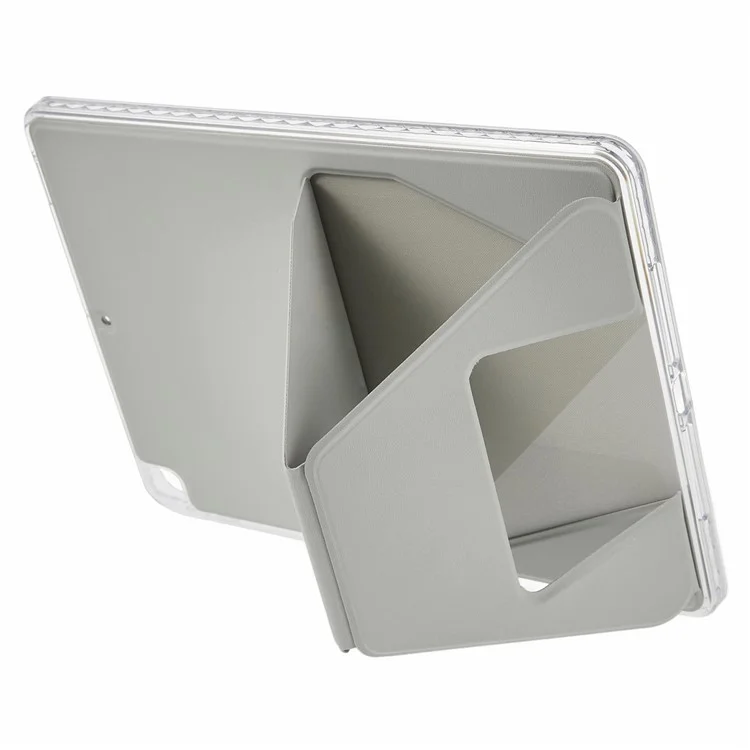 Étui pour iPad mini (2024) / (2021) en TPU et cuir PU avec support - Gris
