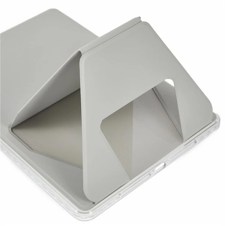 Étui pour iPad mini (2024) / (2021) en TPU et cuir PU avec support - Gris