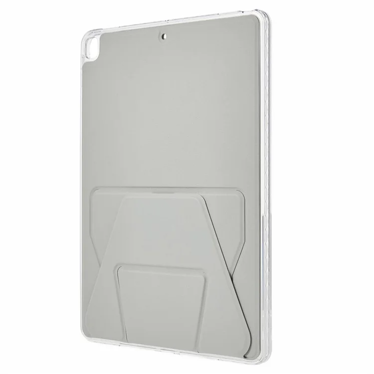 Étui pour iPad mini (2024) / (2021) en TPU et cuir PU avec support - Gris