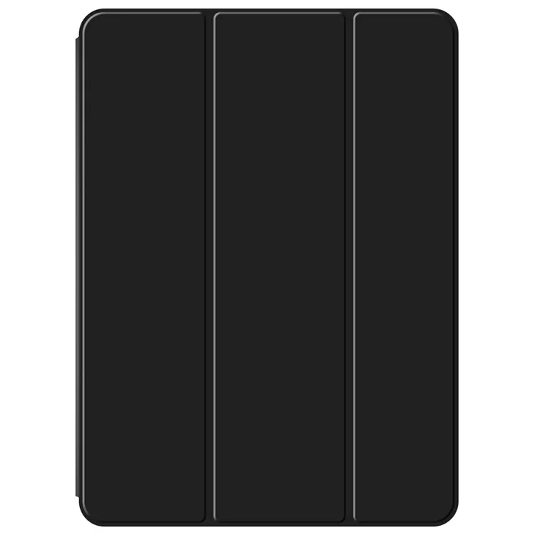 Funda para Oppo Pad 4 Pro de Cuero Sintético con Soporte Tríptico y Reverso de TPU - Negro