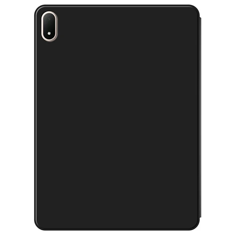 Funda para Oppo Pad 4 Pro de Cuero Sintético con Soporte Tríptico y Reverso de TPU - Negro