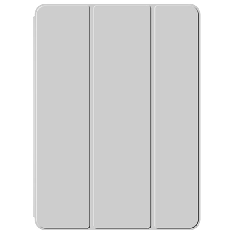 For Oppo Pad 4 Pro Case PU Leather TPU Back Trifold Stand Tablet Cover - Grey