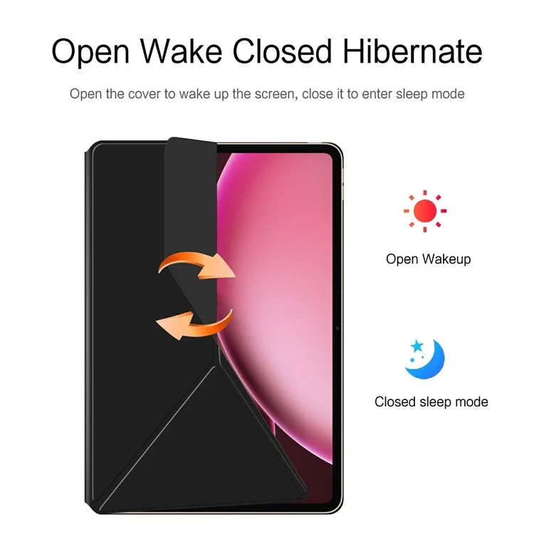 Funda de cuero con soporte origami magnético para Xiaomi Pad 7 Cubierta de tableta que se despierta y duerme automáticamente