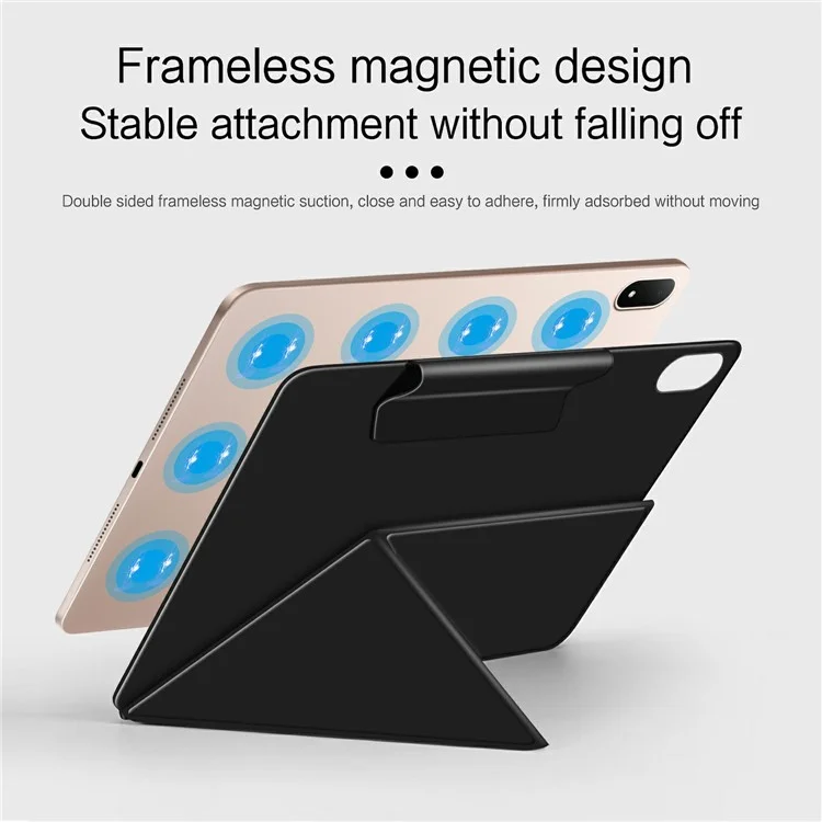 Funda de cuero con soporte origami magnético para Xiaomi Pad 7 Cubierta de tableta que se despierta y duerme automáticamente