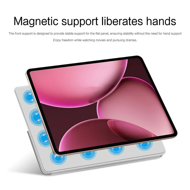 Funda Protectora OPPO Pad 4 Pro de 13,2 Pulgadas con Cierre Magnético Transformable de PU+PC para Tablet
