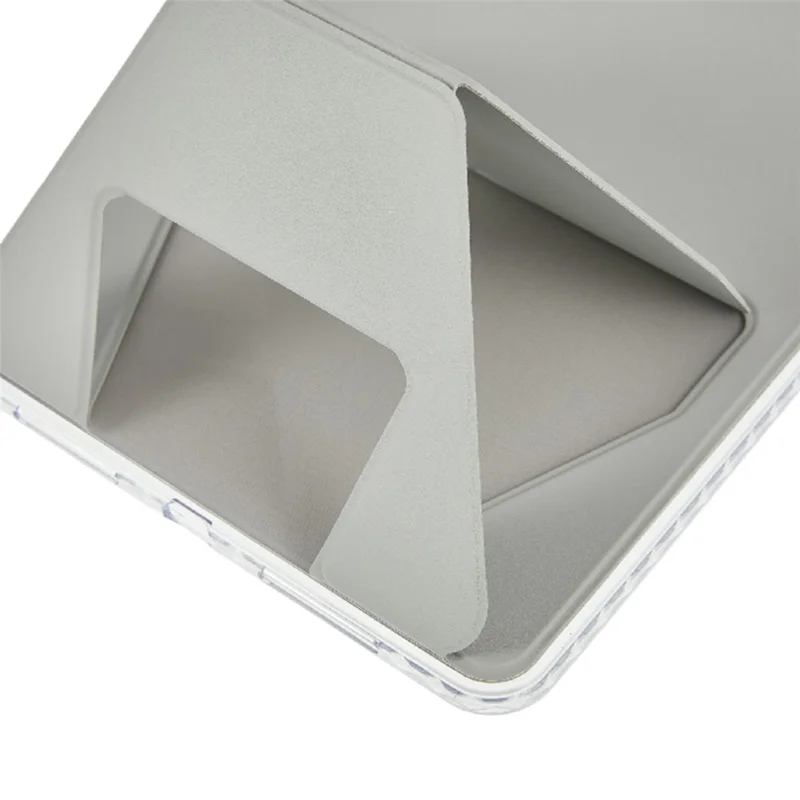 For iPad Pro 11 (2025) / 11 (2024) Case TPU PU Leather Kickstand Tablet Cover - Grey