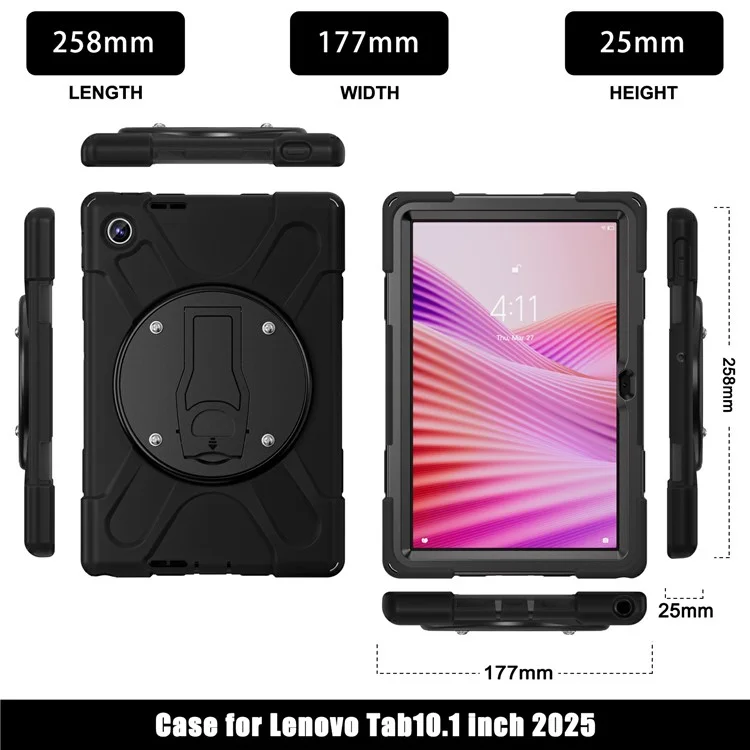 Funda con Soporte para Lenovo Tab 10.1 (2025) TB311XU de PC + Silicona