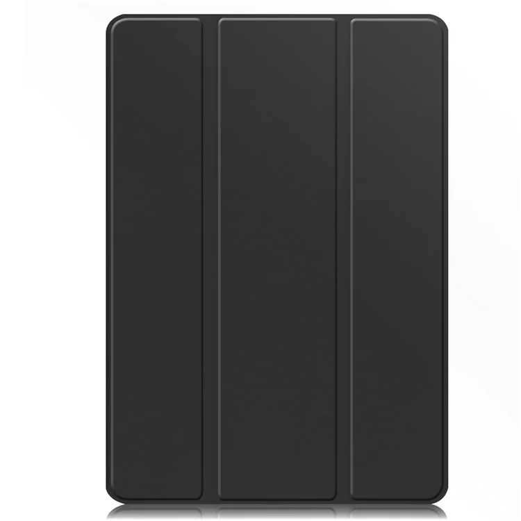 Pour Samsung Galaxy Tab S10 FE+ Étui à Rabat Support Couleur Unie Housse de Tablette en Cuir avec Emplacement pour Stylo - Noir
