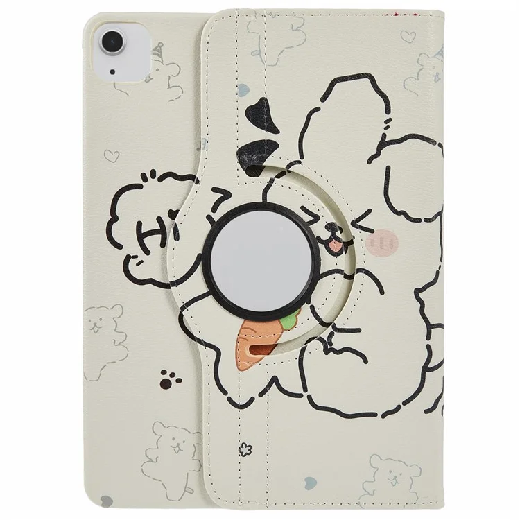 Tablet Case For iPad Air 11 (2025) / (2024) / Air (2022) / (2020) / Pro 11 (2022) / (2021) / (2020) / (2018) , Rotating Stand PU Leather + PC Pattern Printed Cover