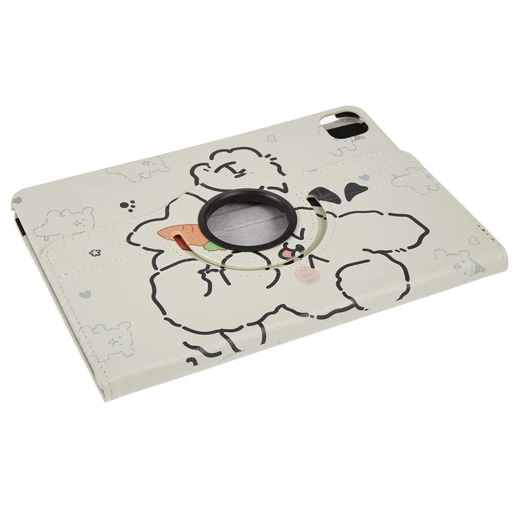 Tablet Case For iPad Air 11 (2025) / (2024) / Air (2022) / (2020) / Pro 11 (2022) / (2021) / (2020) / (2018) , Rotating Stand PU Leather + PC Pattern Printed Cover
