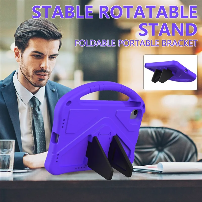 Tablet Case For Urao C107  /  Jeazans OC101  /  C107 EVA Cover with Handle Kickstand Children Friendly - Purple