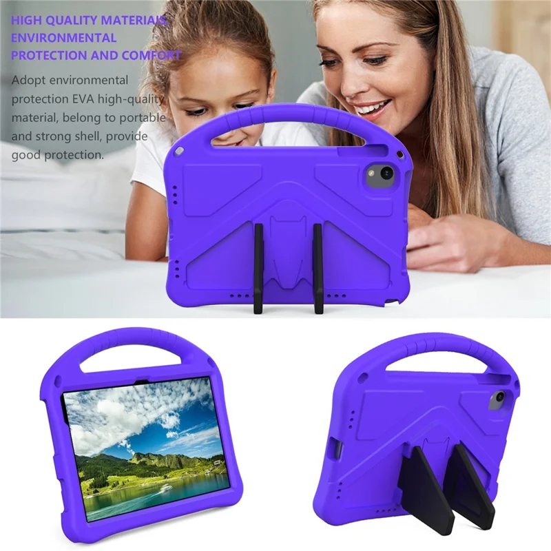 Tablet Case For Urao C107  /  Jeazans OC101  /  C107 EVA Cover with Handle Kickstand Children Friendly - Purple